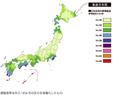 風速日本地図
